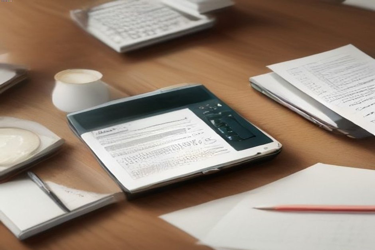 Notebook with debt balance checklist for September review